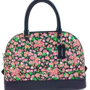 BRAND NEW COACH MINI SIERRA SATCHEL CLUSTER FLORAL